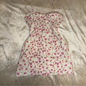 SOLD ZARA Rose Corset Mini Dress